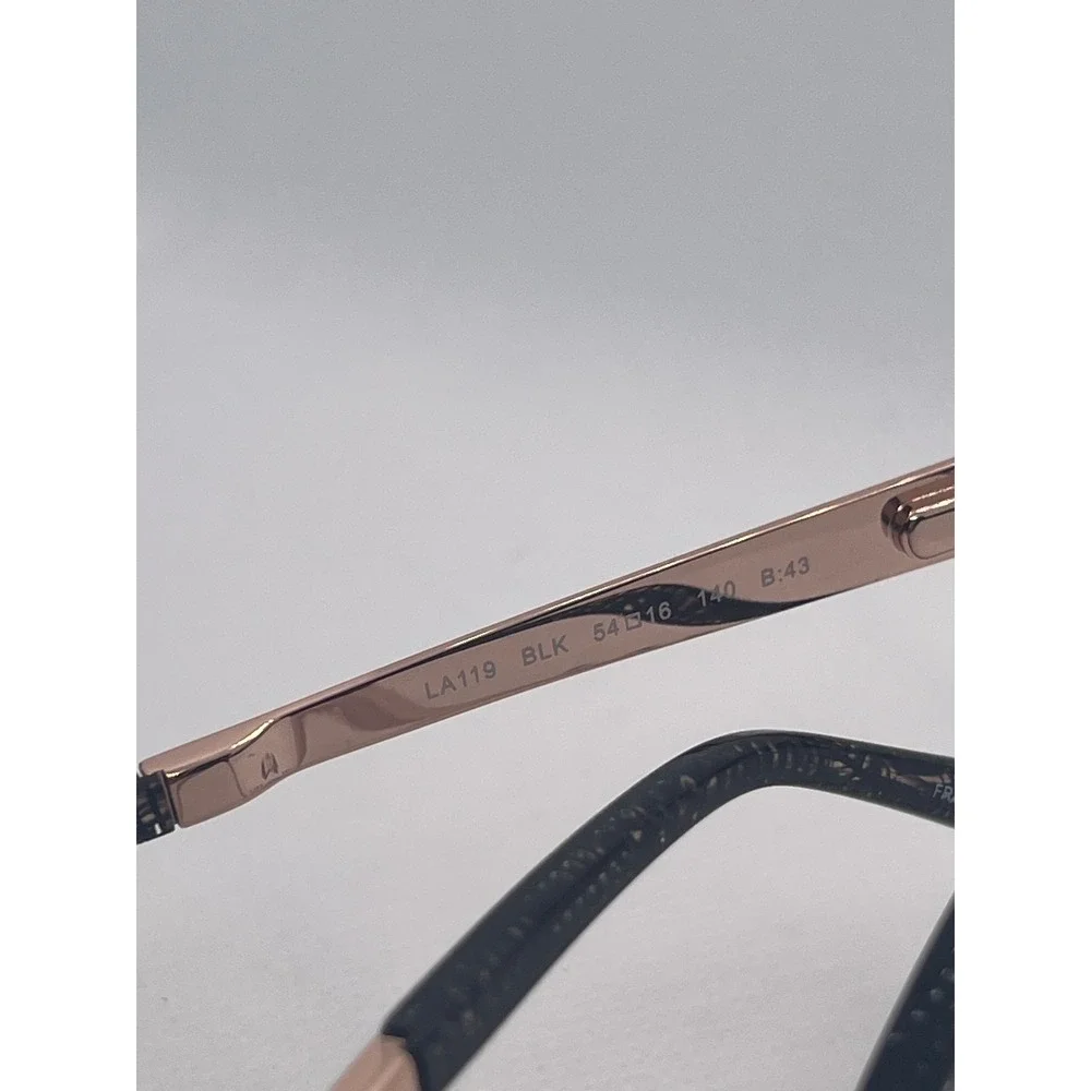 L.A.M.B. LA119 Black & Rose‎ Gold Eyeglasses Frames Designer Eyewear